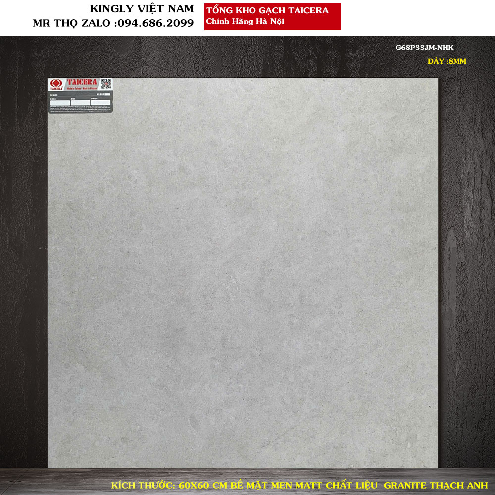 Gạch lát nền Granite 60X60 Taicera G68P33JM Loại 1